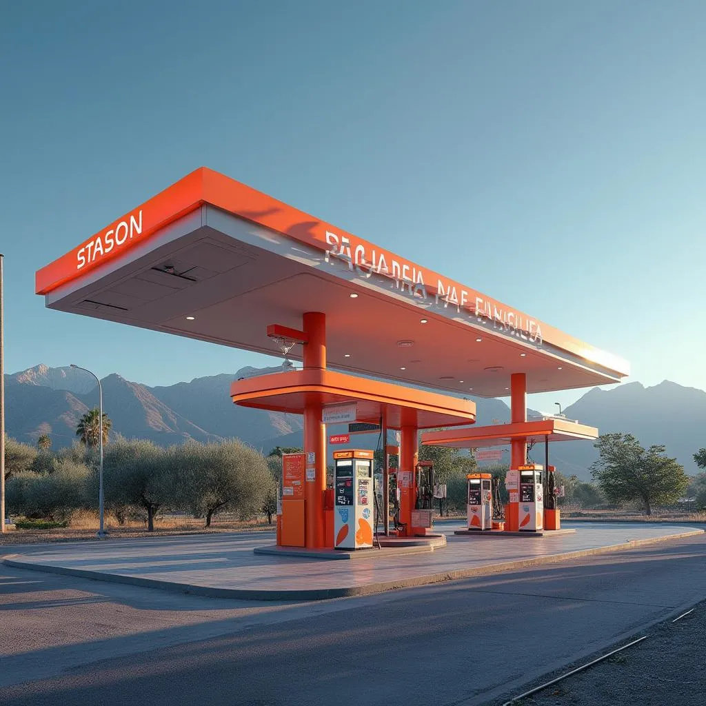 Estación de servicio moderna